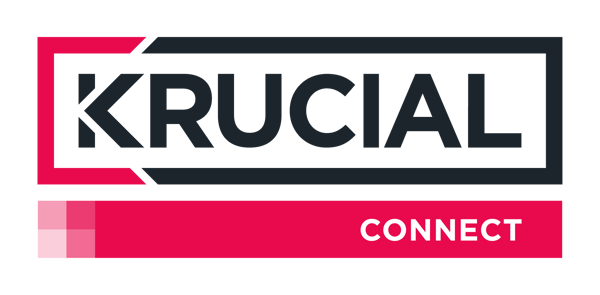 Krucial Connect Logo (Red and Grey)