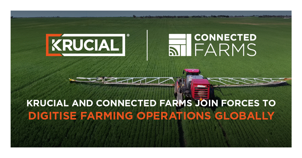 Krucial and Connected Farms join forces to digitise farming operations globally
